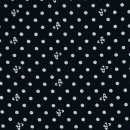 Baumwolle Punkte Schleifen auf schwarz
